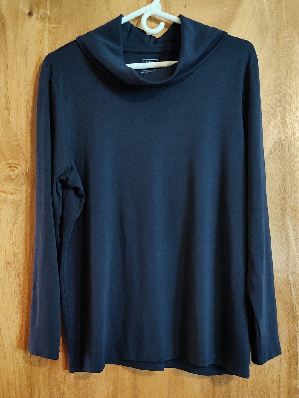 *Like New* L.L.Bean Womens Ultra Soft Supima Cotton Turtleneck Navy Blue Fall XL